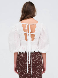 Lil Lemons By For Love And Lemons - Marseille Eyelet Top