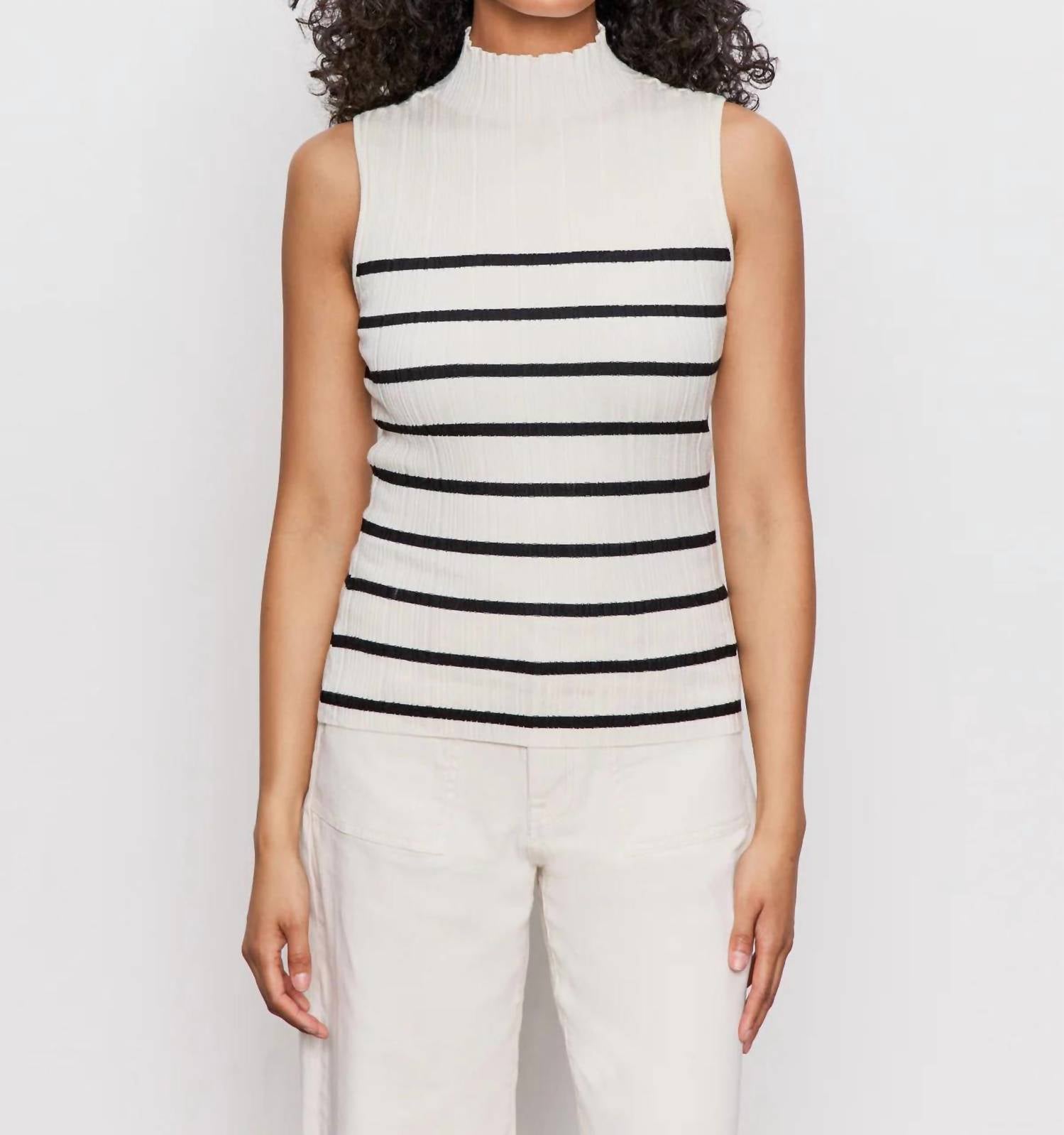 Sanctuary - Ribbed Funnel Neck Top