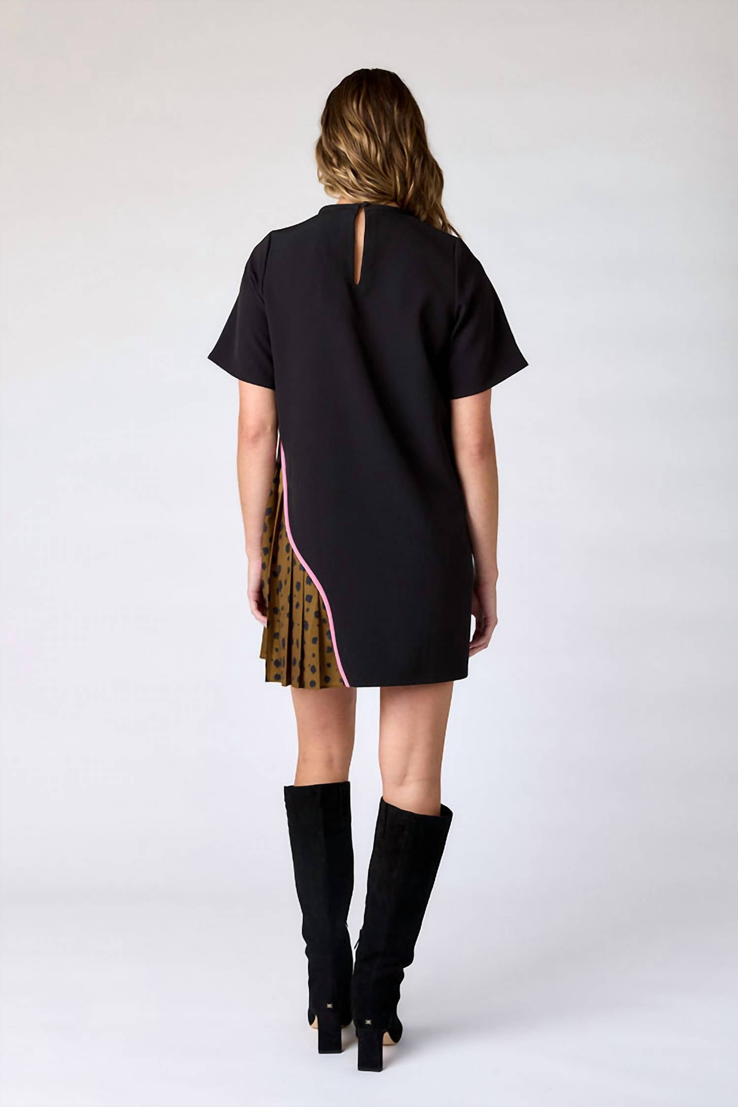 Crosby by Mollie Burch Graham Dress in black ink - women's dress - detail view