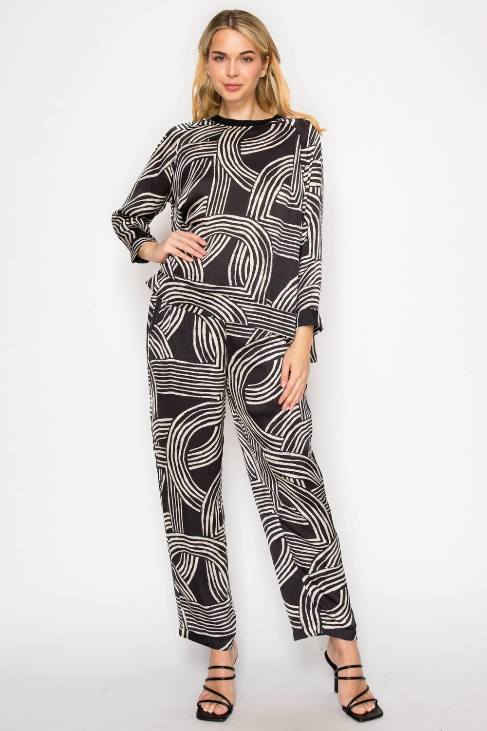 Joh - Johnna Woven Print Pants