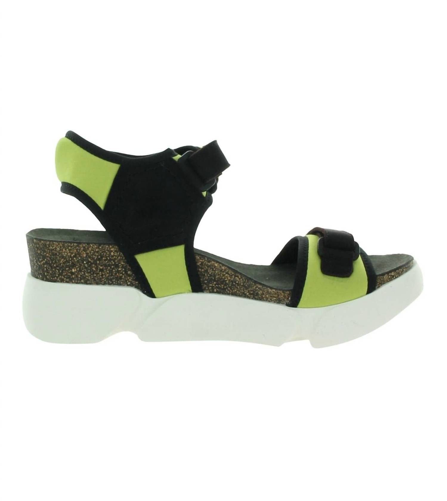 FLY LONDON Women's Sigo Sandal in pistachio - women's sandal - detail view