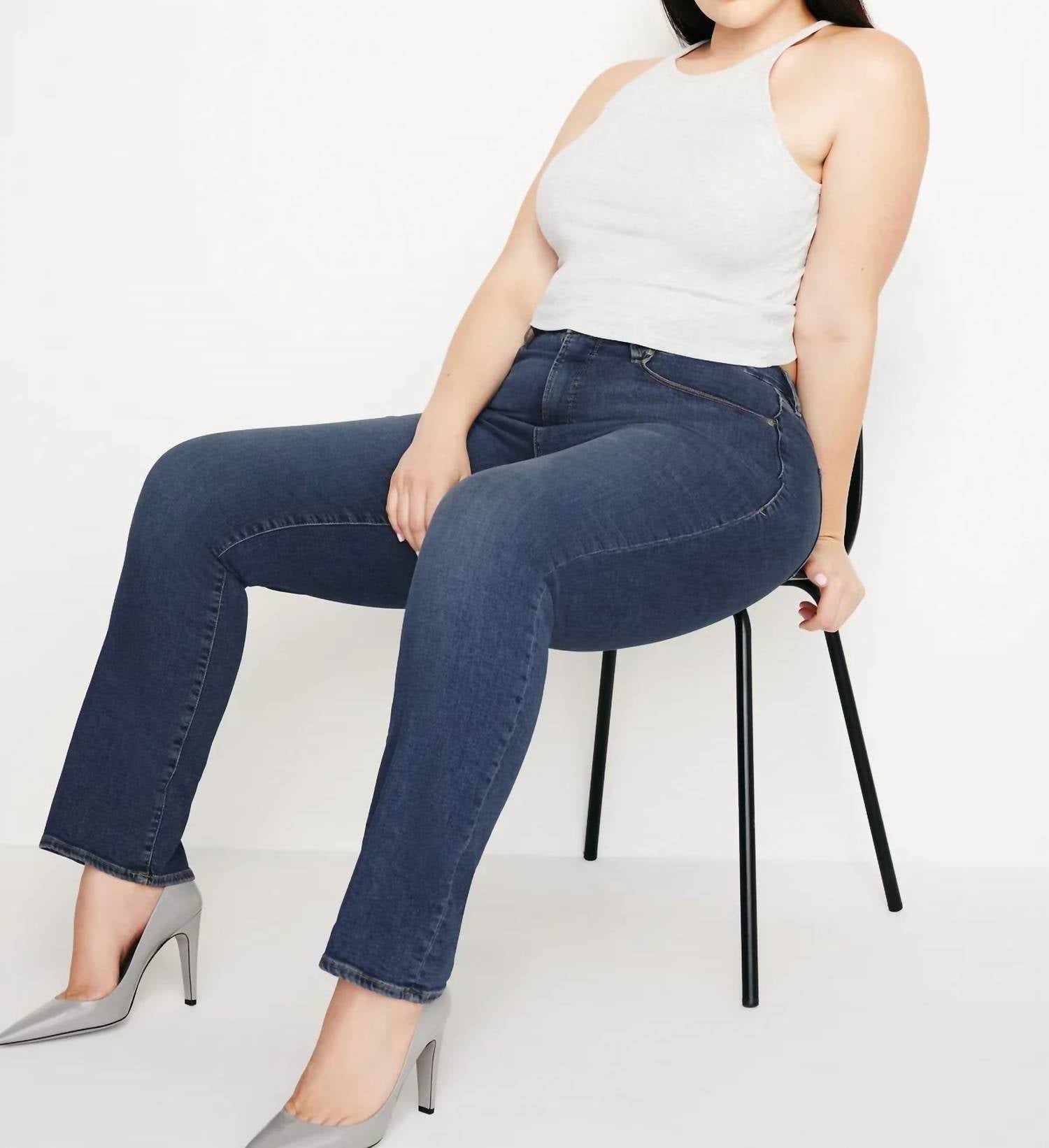 Good American - Good Legs Straight Jeans