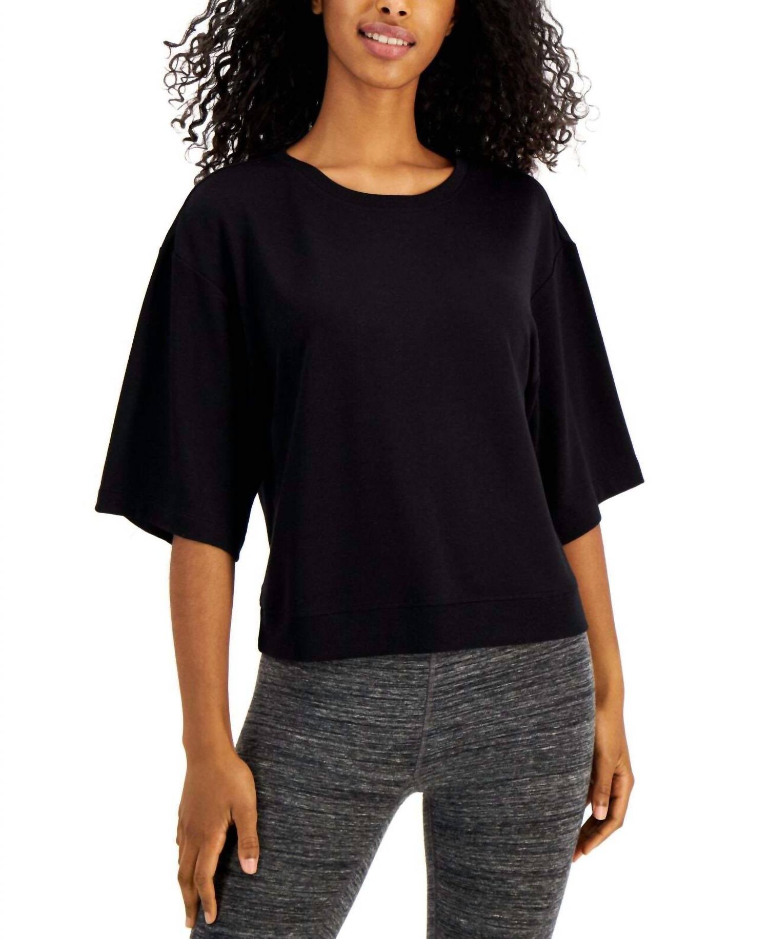 Ideology - Activewear Cropped Elbow-sleeve Top
