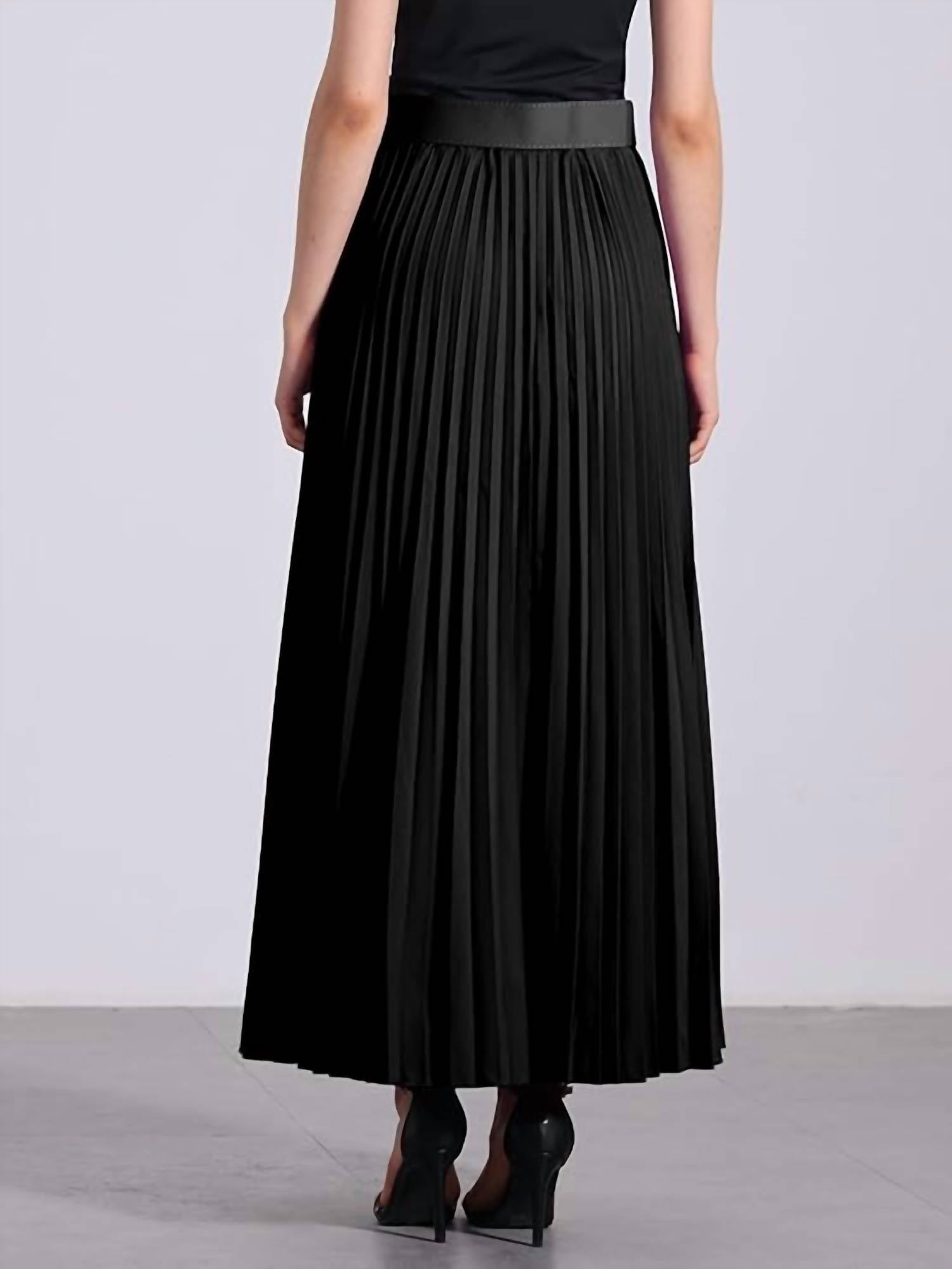 Geegee - Pleated Chiffon Maxi Skirt