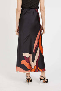 CABALLERO Bria Reversible Midi Skirt in african paradise - women's skirt - detail view
