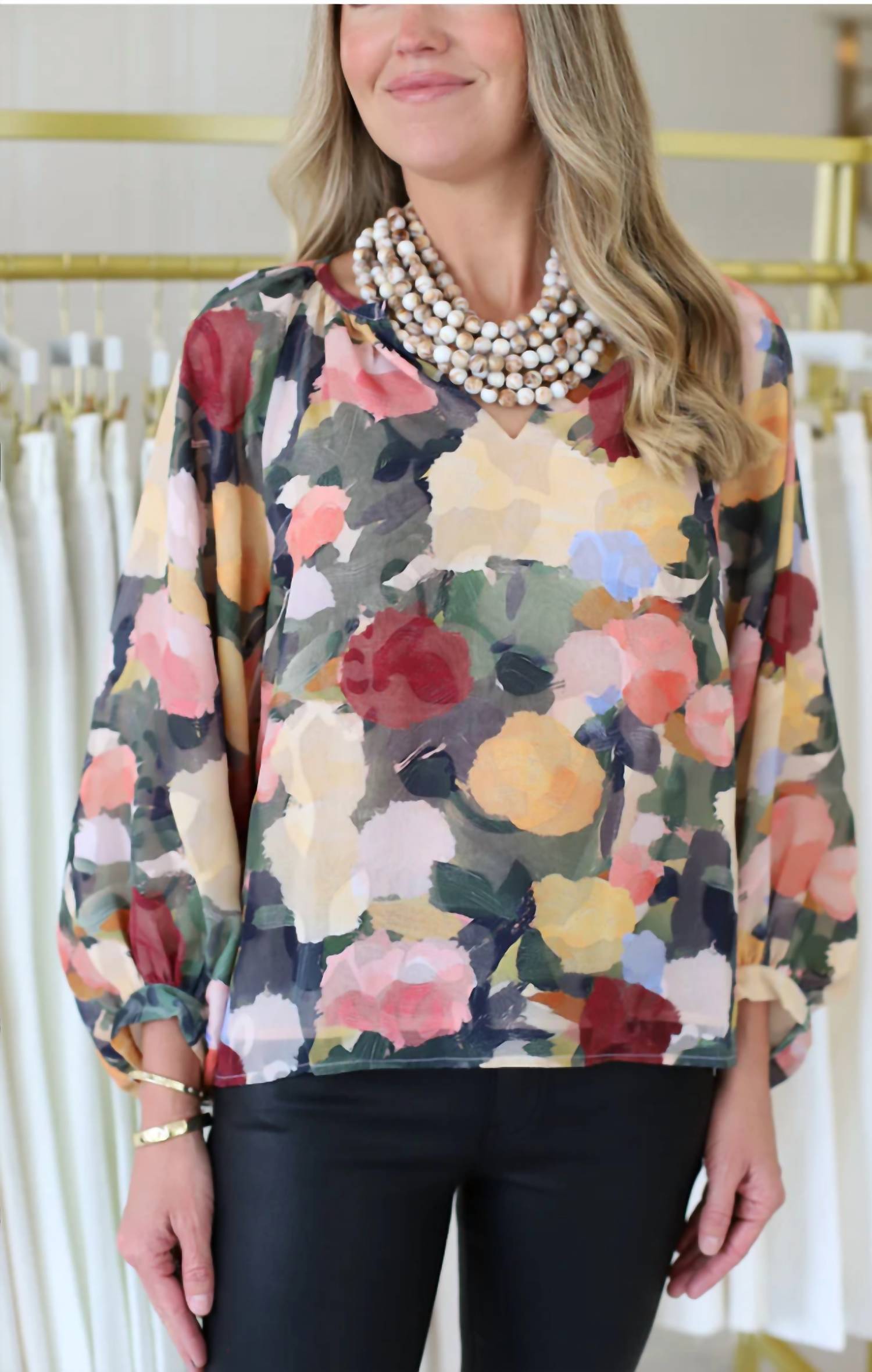 Joy Joy - Impressions Bishop Sleeve Top