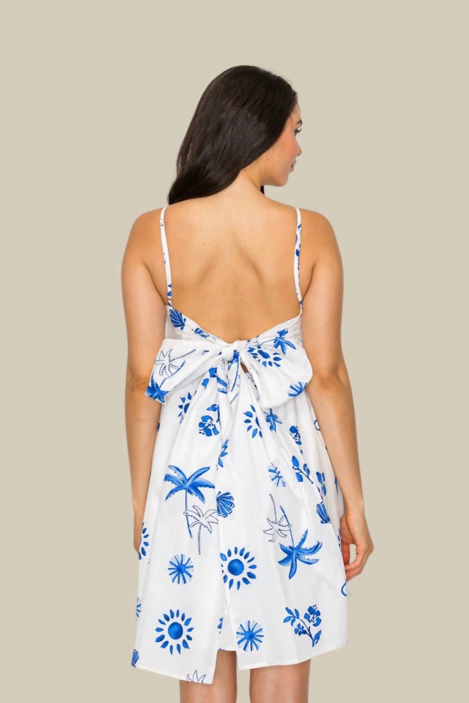 Meet Me In Santorini - Island Azure Dress