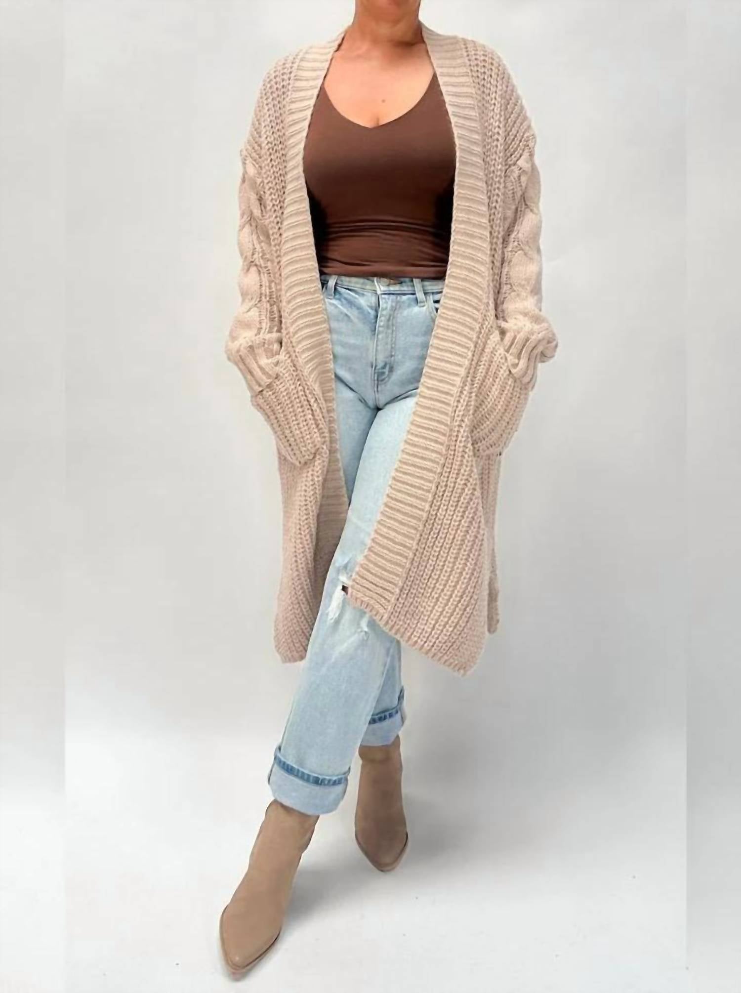 Promesa - Cable Knit Cardigan