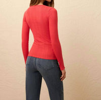 Faherty - Paradise Pointelle Long Sleeve Top