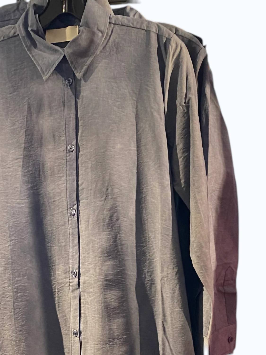 The House of Lyria Women's Button Down Dress in indigo - women's dress - detail view