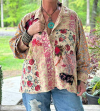 Jaded Gypsy - Floral Gardens Button-up Blouse