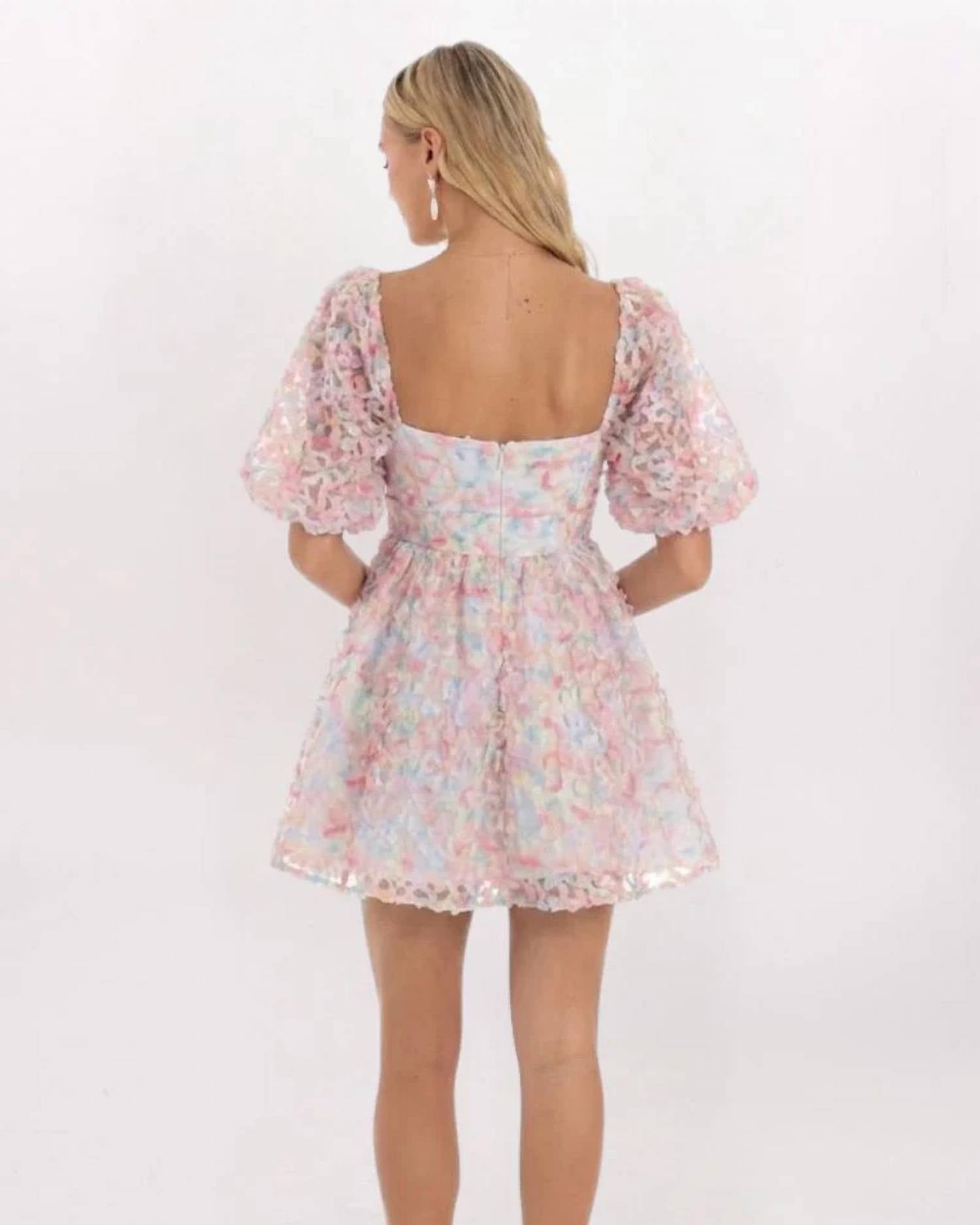 Storia - Floral Babydoll Mini Dress