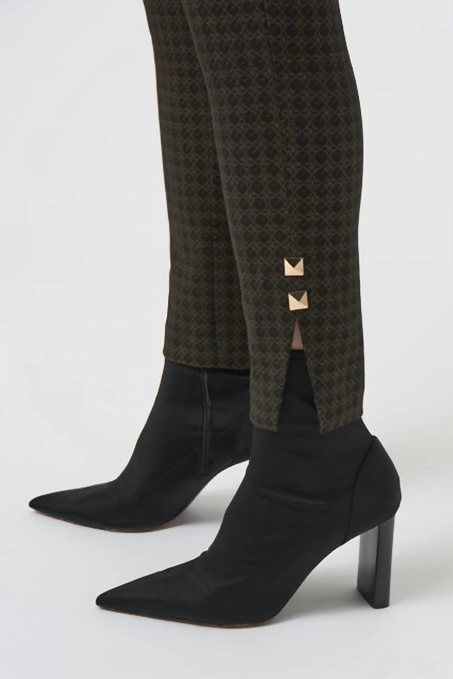 Joseph Ribkoff - Slim Formal Geometric Trousers