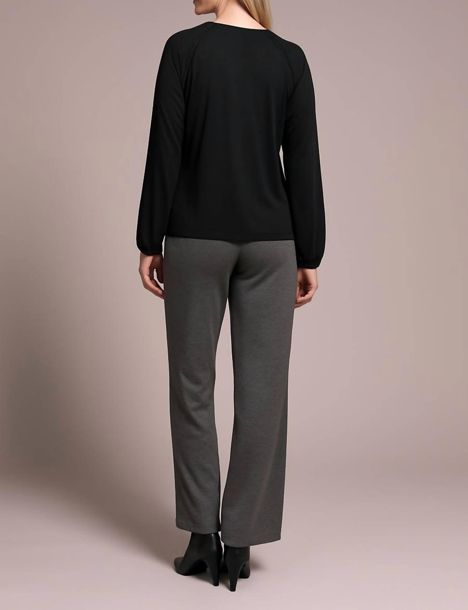 Tribal - V-neck Top With Pleating Detail