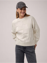 Vine & Love - Gabby Checkerboard Sweater
