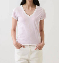 Patrick Assaraf - Short Sleeve Pima Classic V Neck Tee