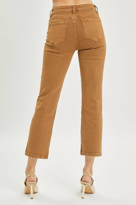 Risen - Mid-rise Straight Crop Pants