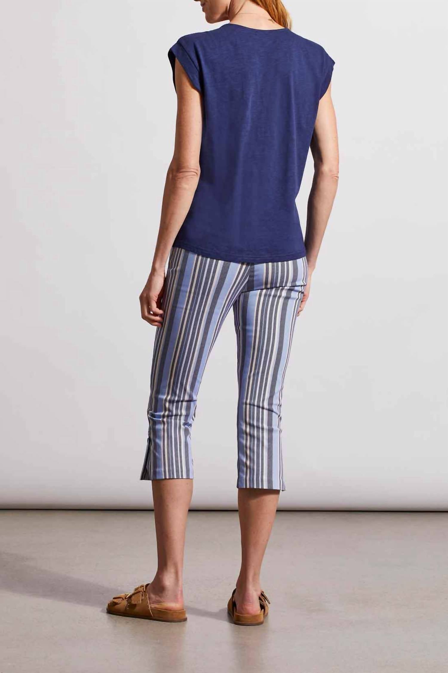 Tribal - Ruched V Neck Top