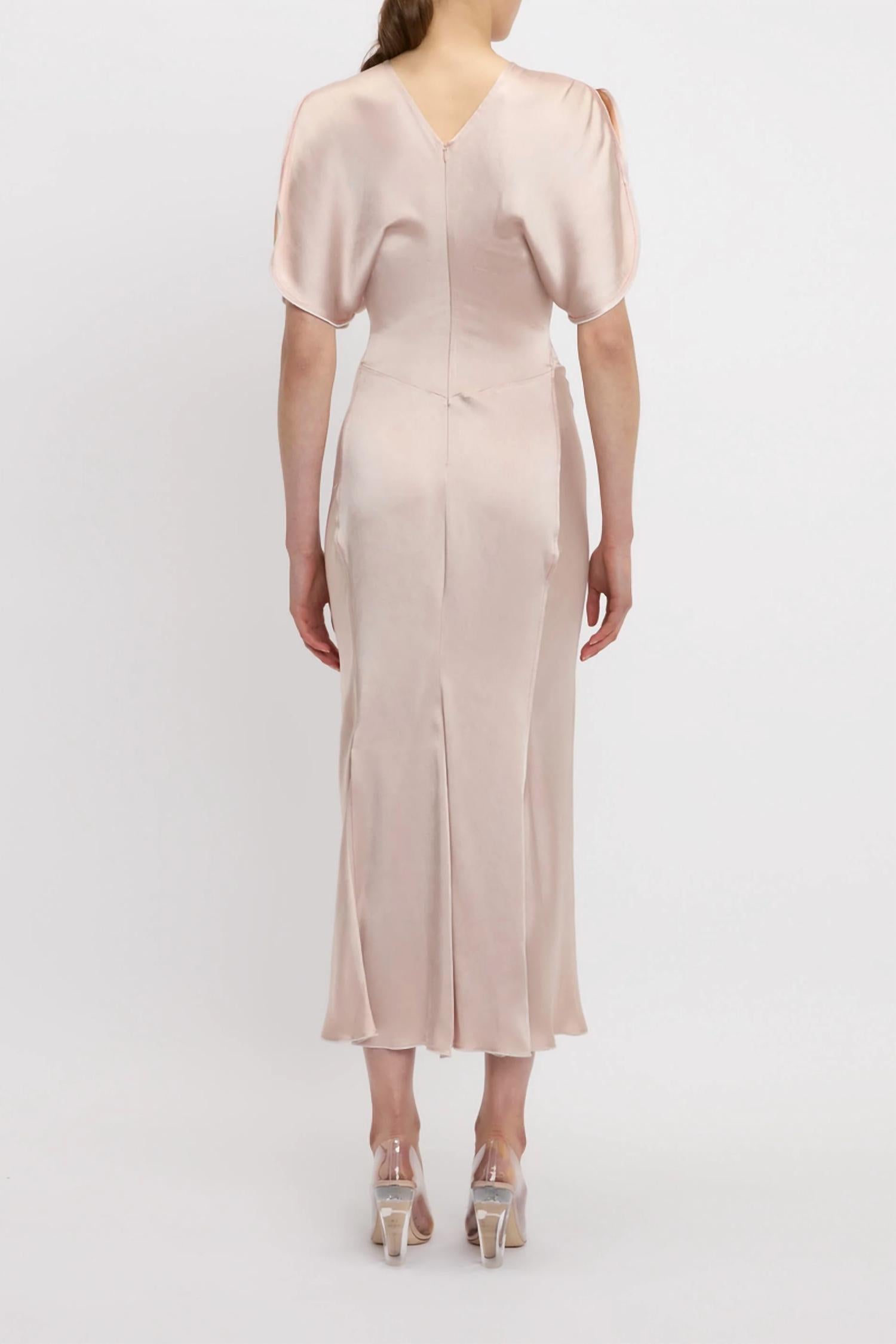 Victoria Beckham - Gathered Waist Midi Dress