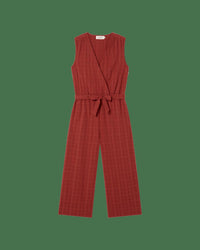 Thinking Mu - Crossed V-neckline Jumpsuit