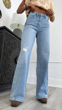 Vervet By Flying Monkey - Knix High Rise Wide Leg Jean