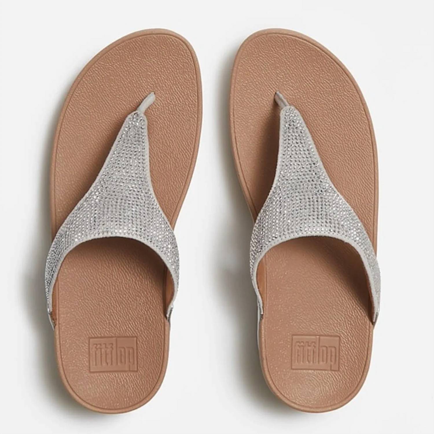 Fitflop - Women's Lulu Crystal Embellished Toe Post Sandal
