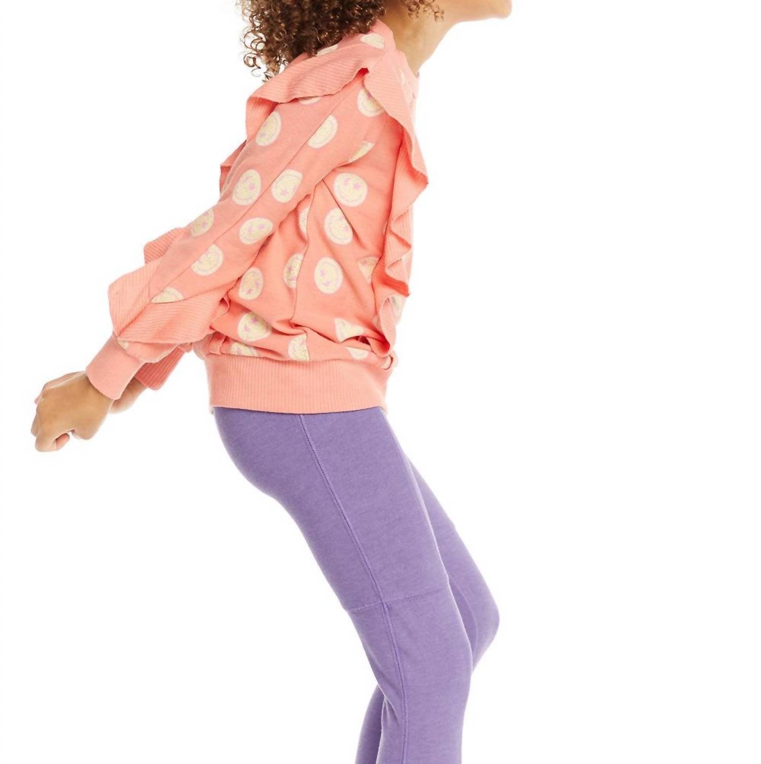 Chaser - Girls Long Sleeve Ruffle Top