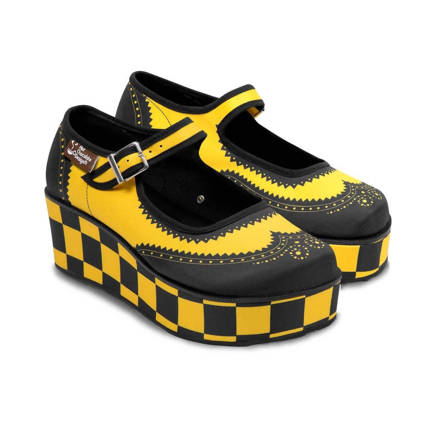 Hot Chocolate Design - Women's Chocolaticas Havana Checkers Mary Jane Platform