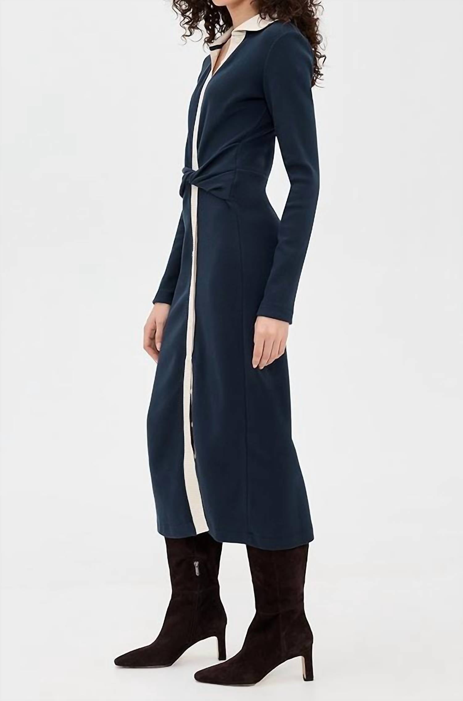 TANYA TAYLOR Ellicot Dress in maritime blue - women's dress - alternate view