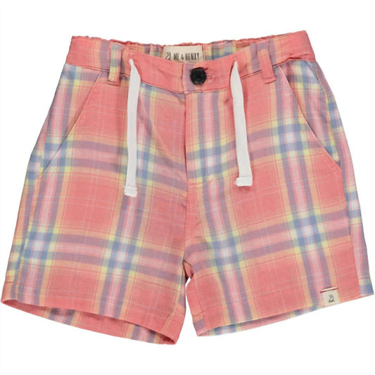 Me & Henry - Boy's Crew Plaid Shorts