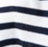 Autumn Cashmere - Baby Sequin Striped Crew Sweater