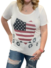 Pol - USA Flag Tee