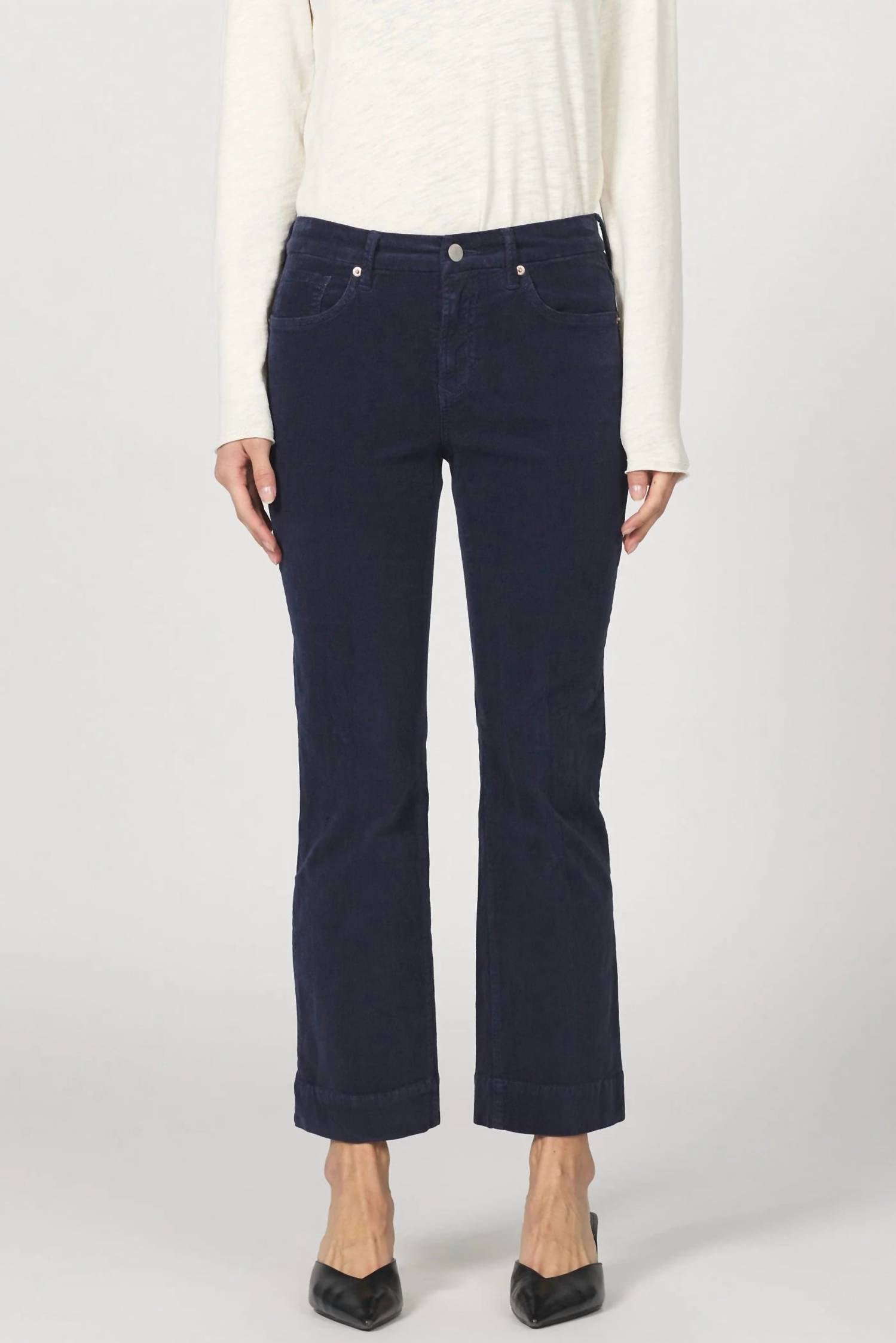 DEAR JOHN DENIM Women's Jeanne Corduroy Pant in black iris - women's pants