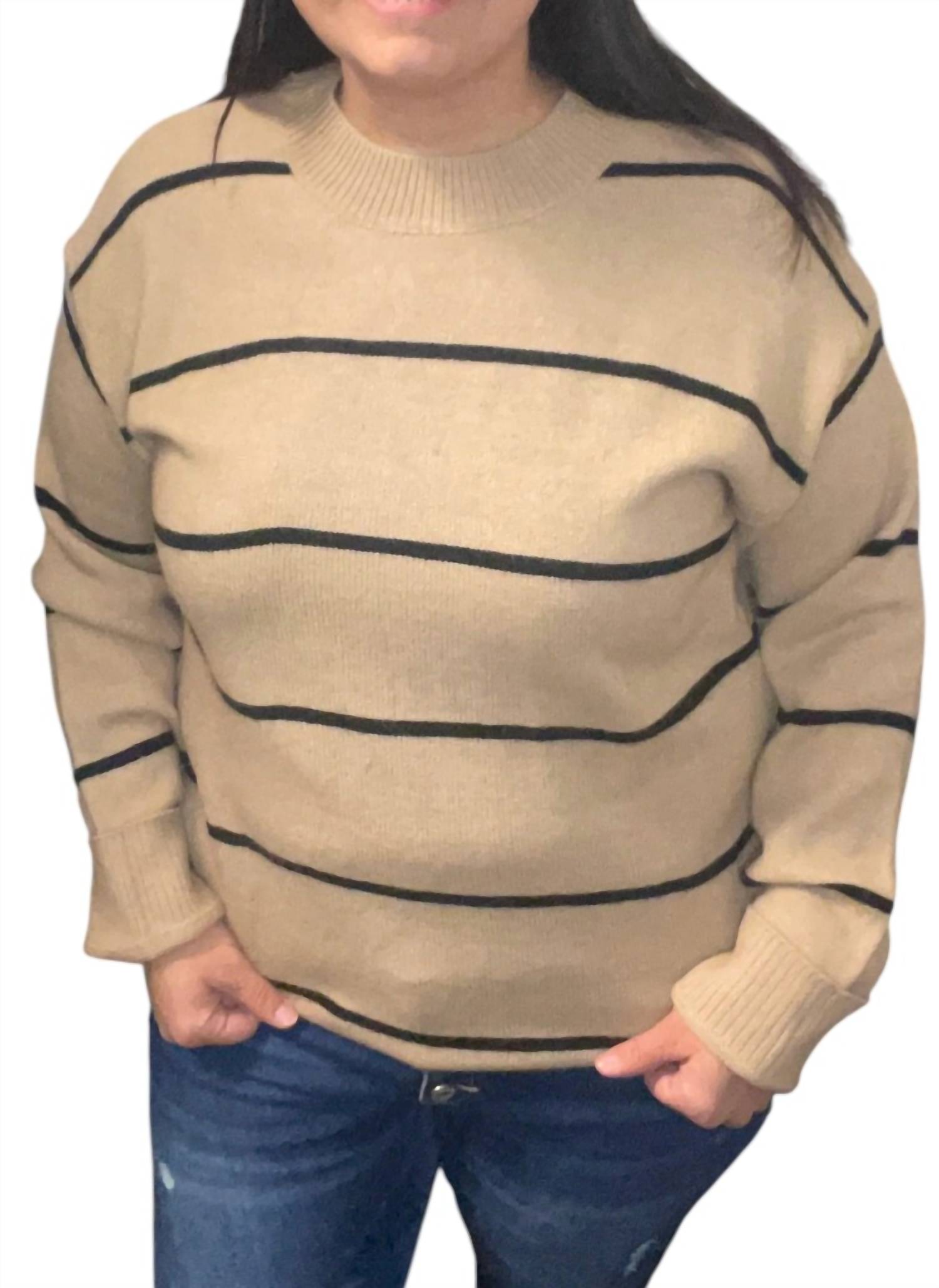 La Miel - Latte Lines Sweater Pullover