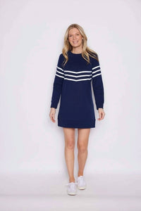 Sail To Sable - Long Sleeve Mini Sweatshirt Dress