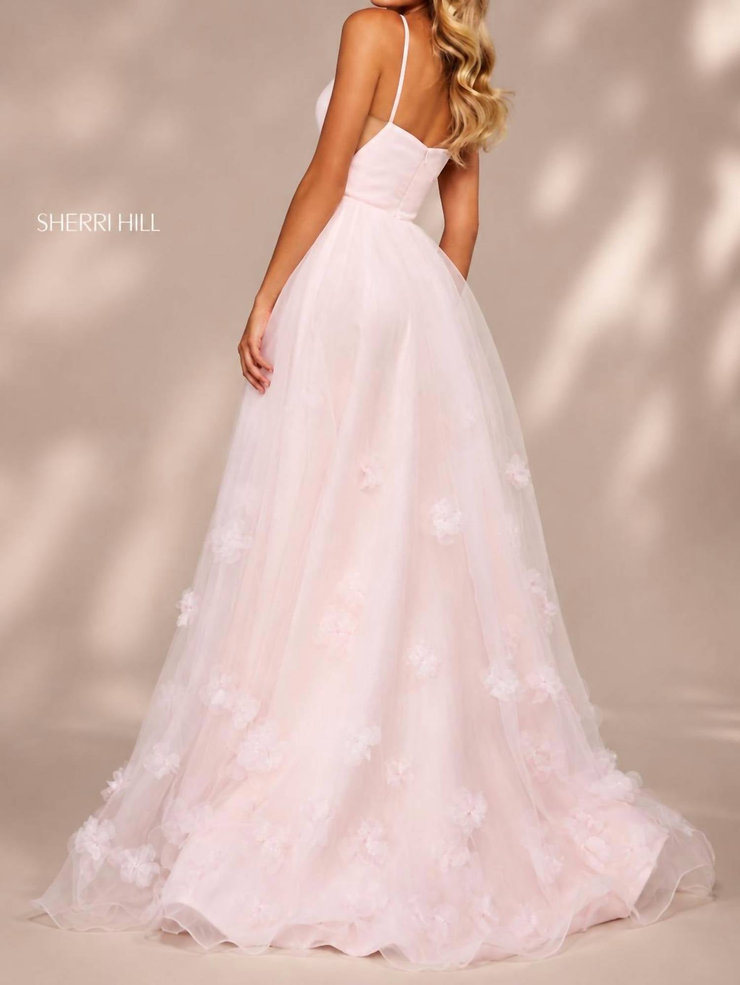 Sherri Hill - Women's Glitter Tulle Formal Gown