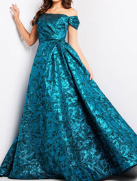 Jovani - A Line Off The Shoulder Dress