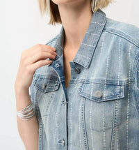 Joseph Ribkoff - Embellished Long Sleeves Jacket