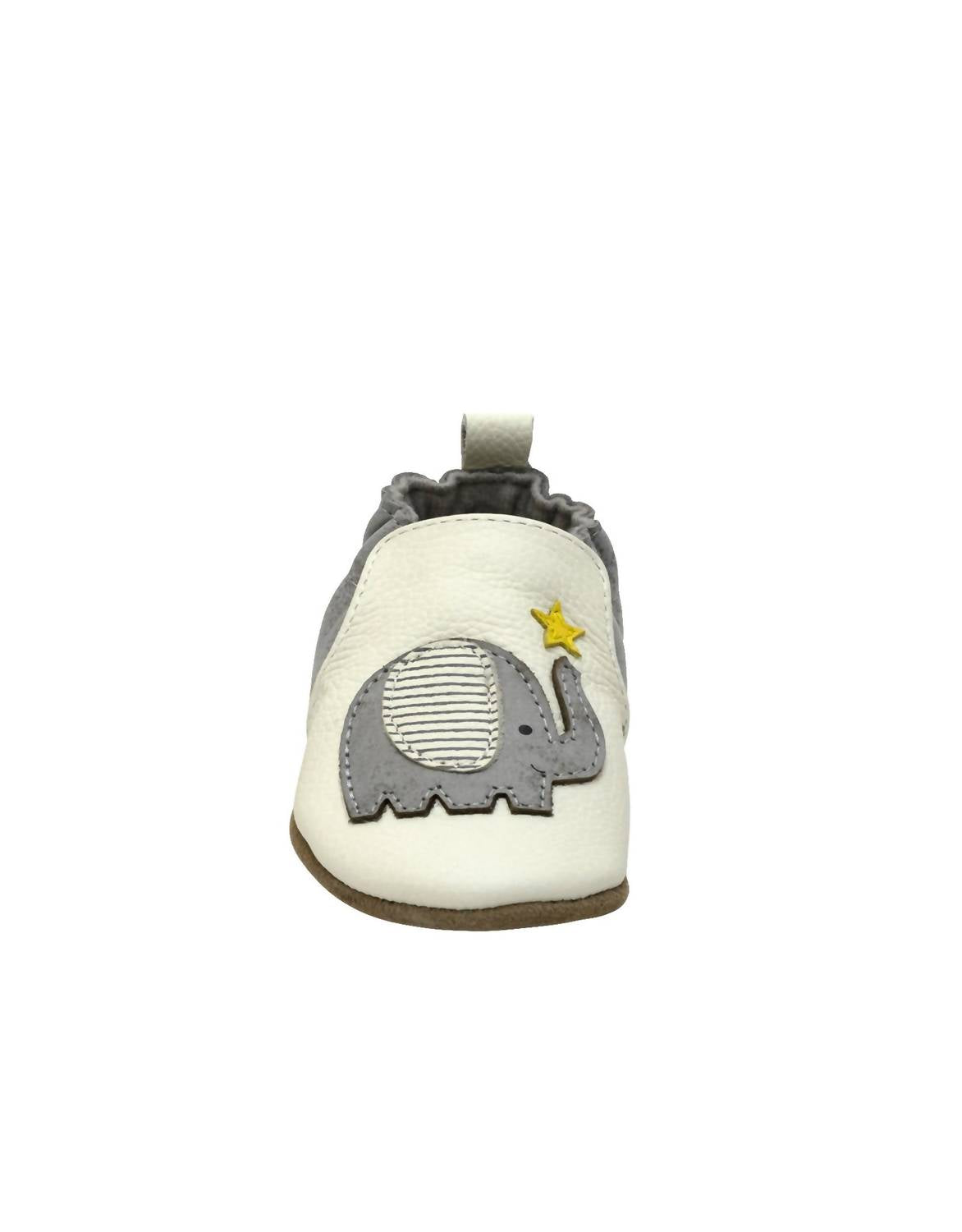 Robeez - Girl's Elephant Stars Soft Soles Crib Shoes