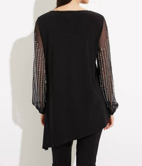 Joseph Ribkoff - Relaxed Fit Puff-sleeve Top