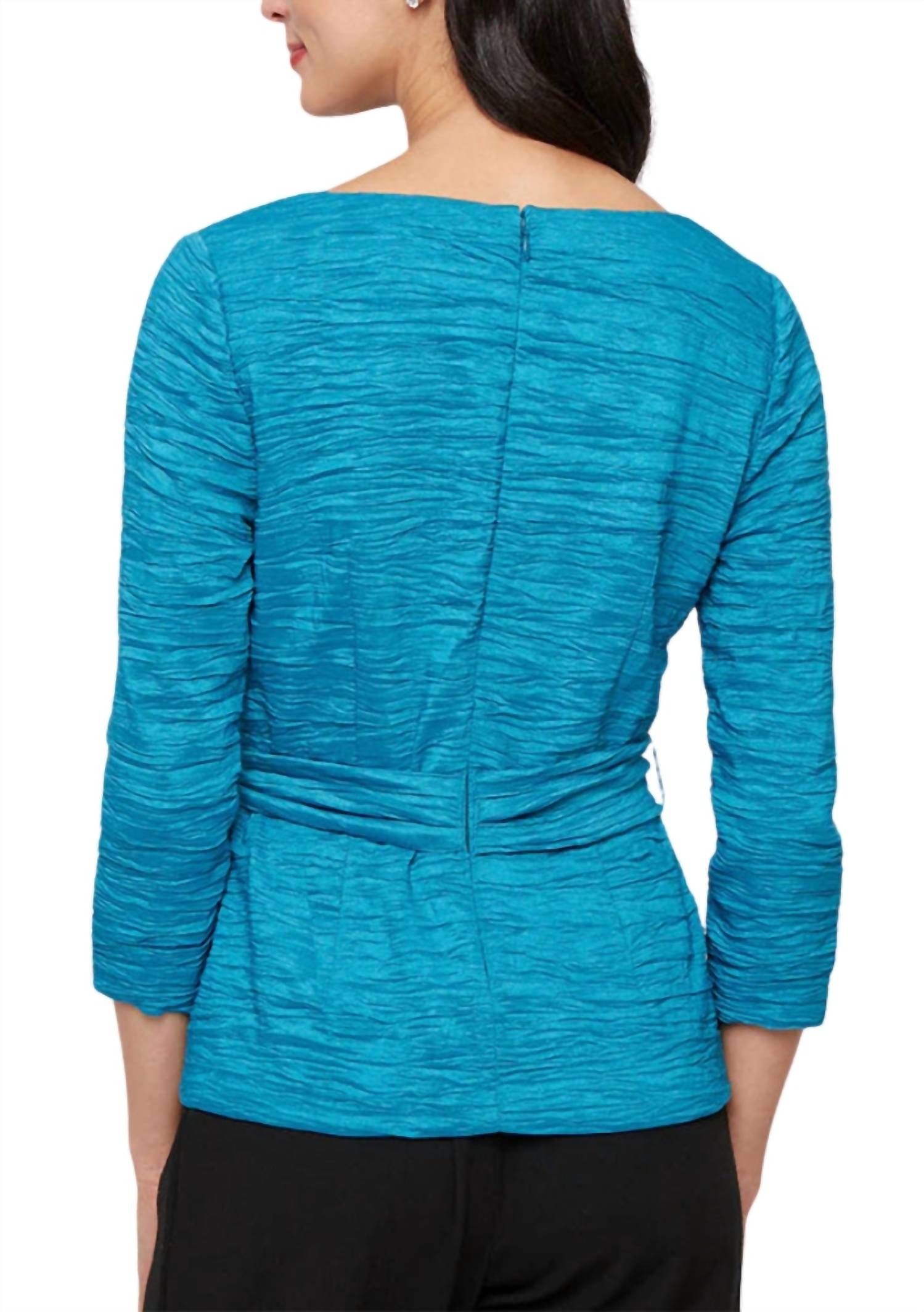 Alex Evenings - Women's Textured Top