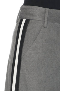 alice + olivia Stu Ultra Baggy Pants in storm grey black - women's pants - view 6