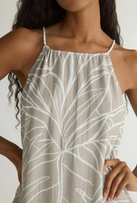 Bella Dahl Halter Maxi Dress in tropical print 1 - women's dress - view 4