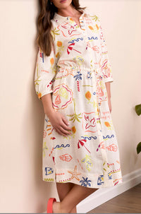 Tribal - Shirt Midi Dress
