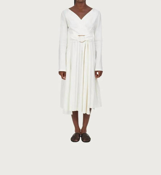 Salvatore Ferragamo - Women's Cross Over Midi Dress