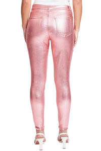 Ymi - Women's Lina High-rise Metallic Skinny Jean