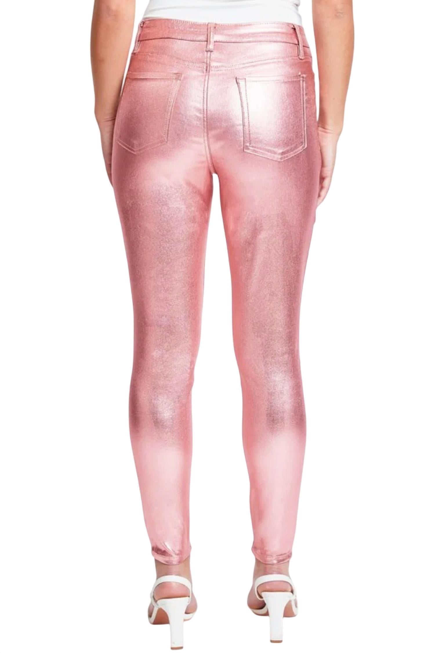 Ymi - Women's Lina High-rise Metallic Skinny Jean