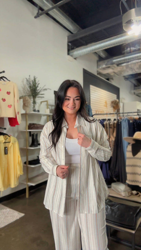 Sage The Label - Nopales Striped Shirt