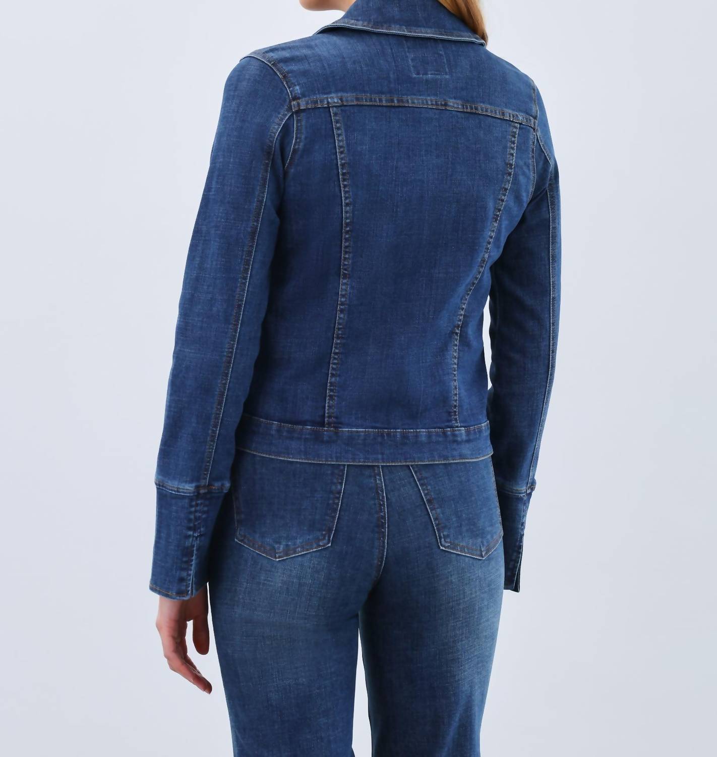 Fdj - Denim Zip Front Jacket