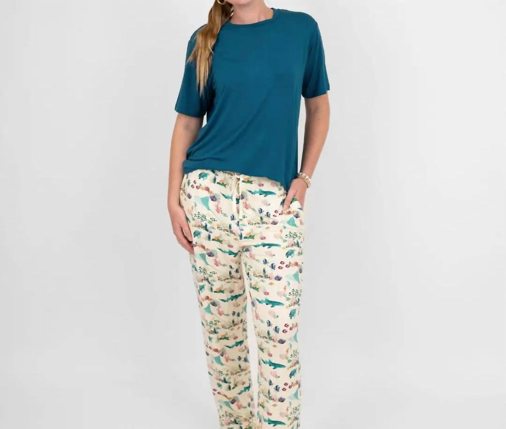 Emerson And Friends - Coral Reef Bamboo Relaxed Lounge Pajama Pants